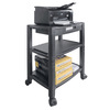 Kantek Wide Three Shelf Desk-side Mobile Printer Stand w/Organizing Drawer PS640